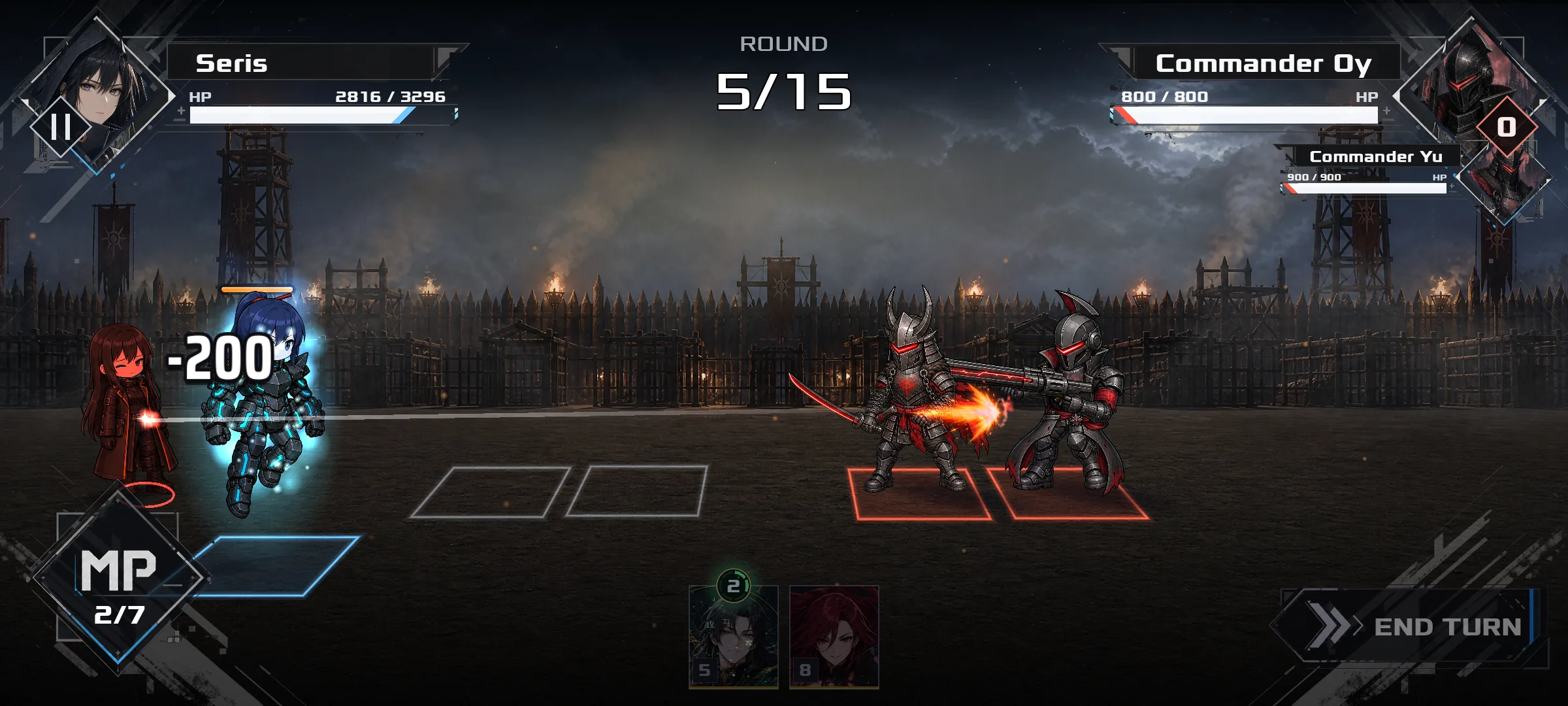 Battle: Wu Feng in the Iron Lotus armour against Commander Oy and Commander Yu